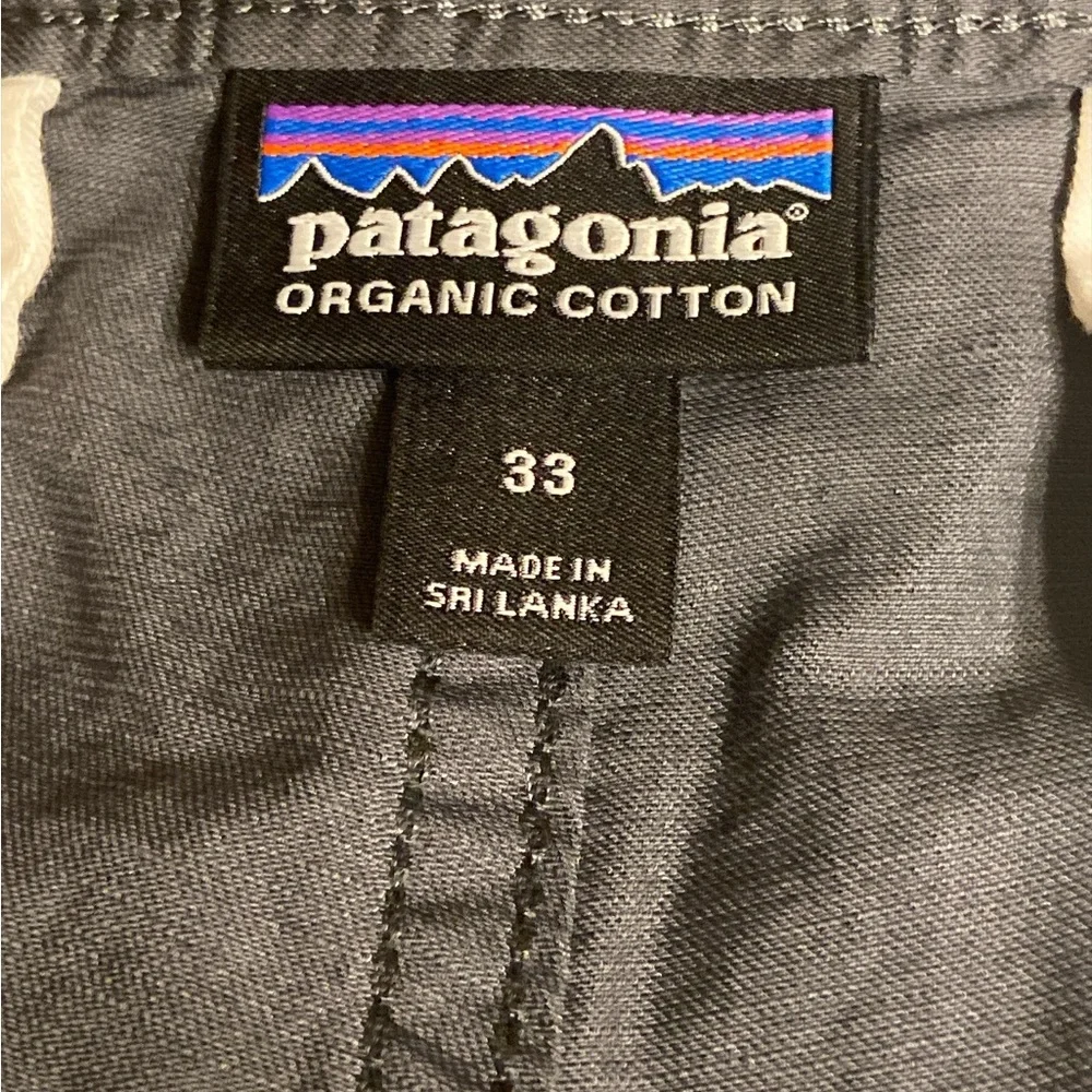 Patagonia Men's Slate Blue Flat Front Shorts - Picture 5 of 6